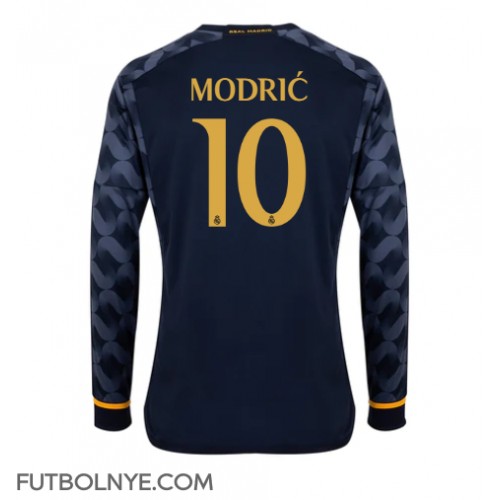 Camiseta Real Madrid Luka Modric #10 Visitante Equipación 2023-24 manga larga